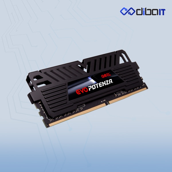 رم دسکتاپ DDR4 گیل مدل Evo Potenza ظرفیت 16 گیگابایت تک کاناله 3000 مگاهرتز