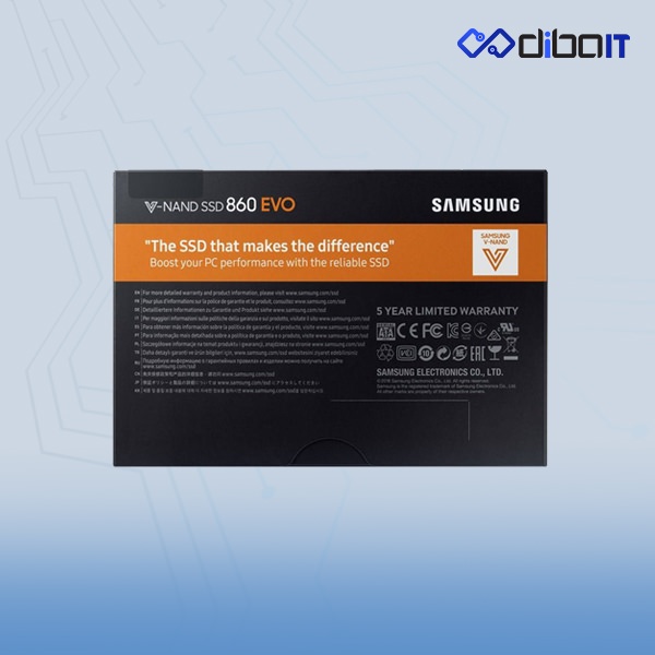 اس اس دی اینترنال سامسونگ مدل 860 Evo ظرفیت 1 ترابایت