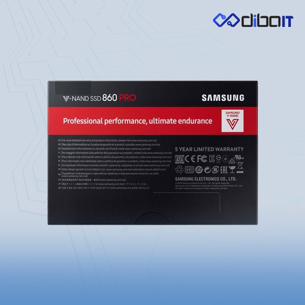 اس اس دی اینترنال سامسونگ مدل 860 pro ظرفیت 256 گیگابایت